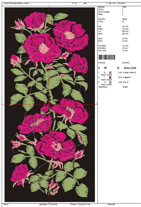 Rose Jesse C. Mault Pattern Machine