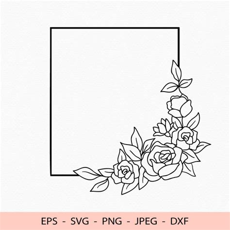 Download Rose Gold Frame SVG File - SVG Design Commercial Use DXF Files