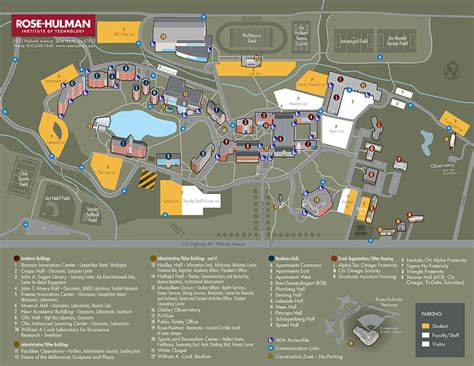 35 Rose Hulman Campus Map Maps Database Source