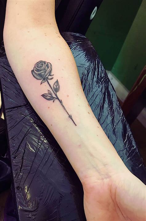 Single rose Inner arm tattoos, Arm tattoo, Tattoos