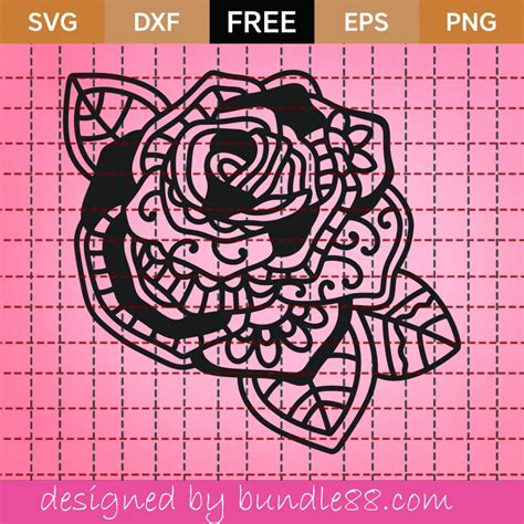 86+ Rose Mandala SVG Free, Rose Mandala SVG Free. Rose SVG Mandala Layered Floral Artwork Flower Pattern Vector Background