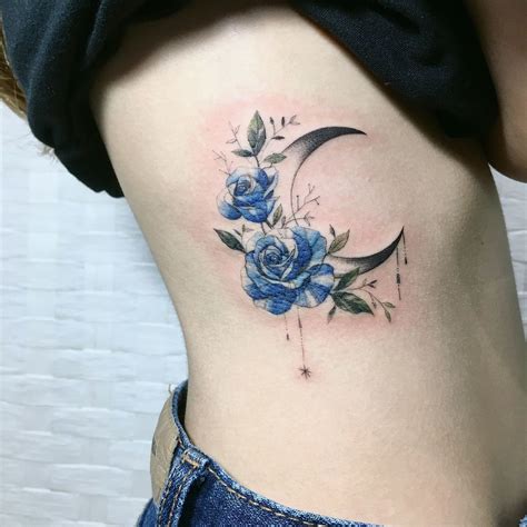 Rose Moon Tattoo