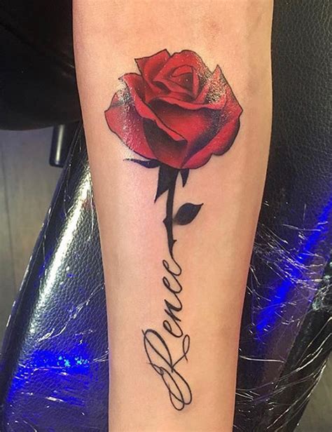 22 Beautiful Roses With Names Tattoo Ideas For Women