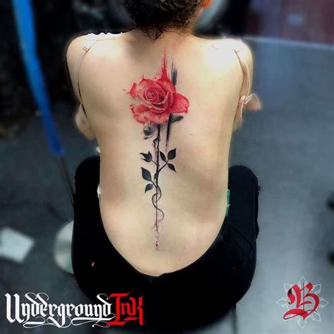 Rose Tattoos For Back
