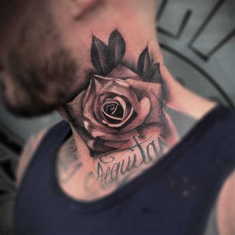 Rose Tattoos Neck