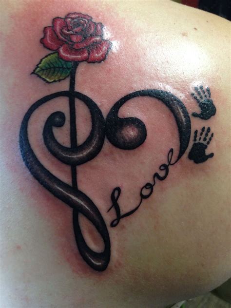 Rose With A Heart Tattoo