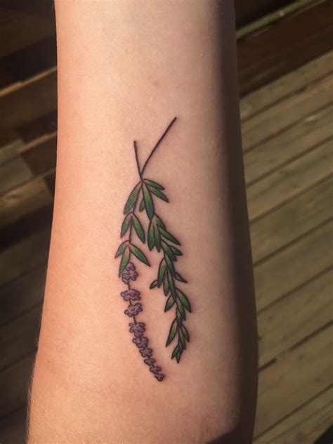 Pin by Renee Gabrish on aahhh Lavender tattoo, Rosemary