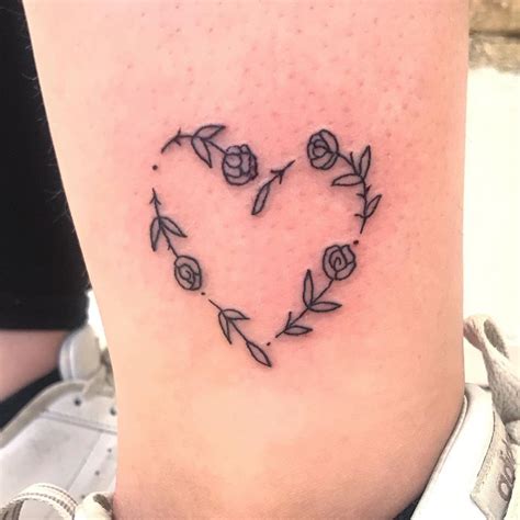31 best Heart Shaped Rose Tattoo images on Pinterest