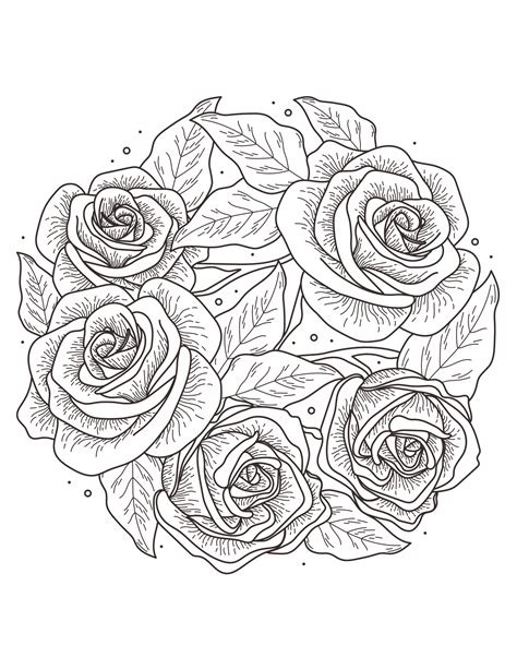 Roses Coloring Pages