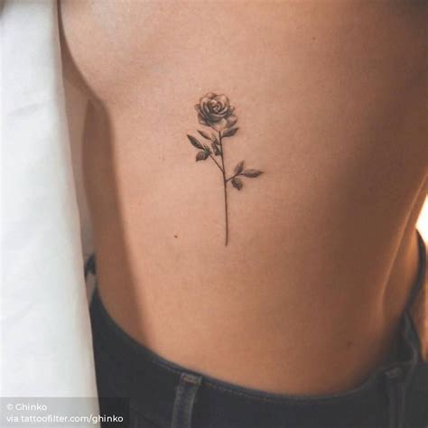 Roses On Ribs Tattoo