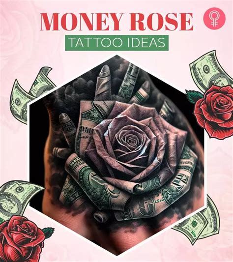 Roses With Money Tattoo