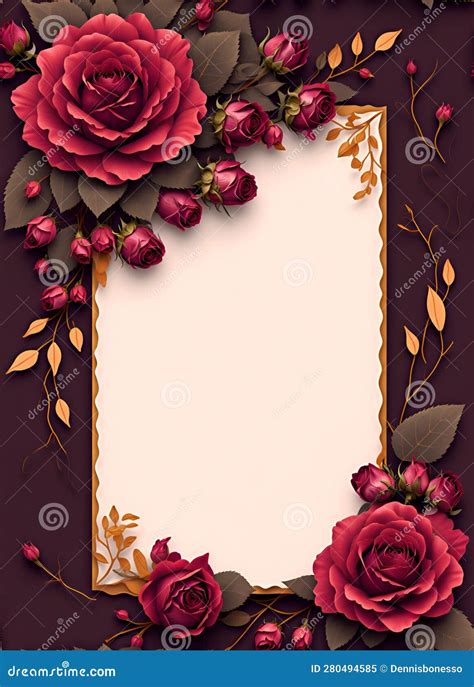Download Roses with Leaves Border Easy Edite