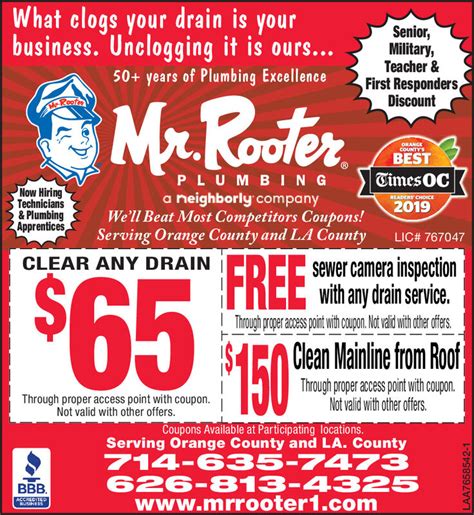 Roto-rooter Printable Coupons