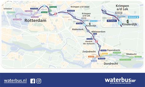 Rotterdam Waterbus Route