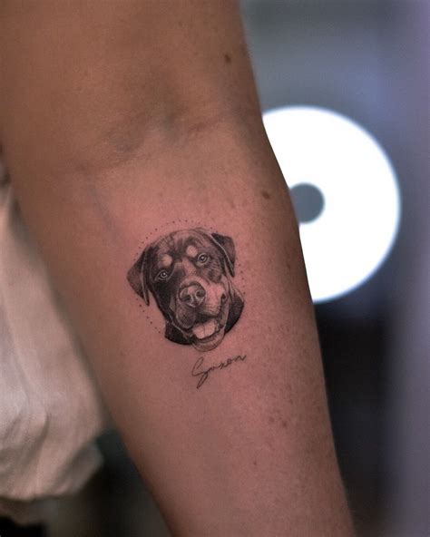 Rottweiler Dog Tattoo