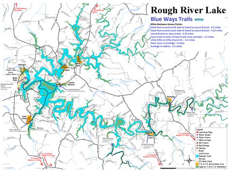 Rough River Lake Map