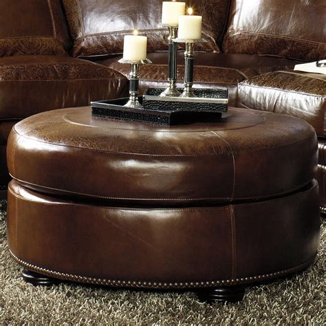 Round Leather Ottoman Coffee Table: Perfect Addition To Your Living Room In 2023