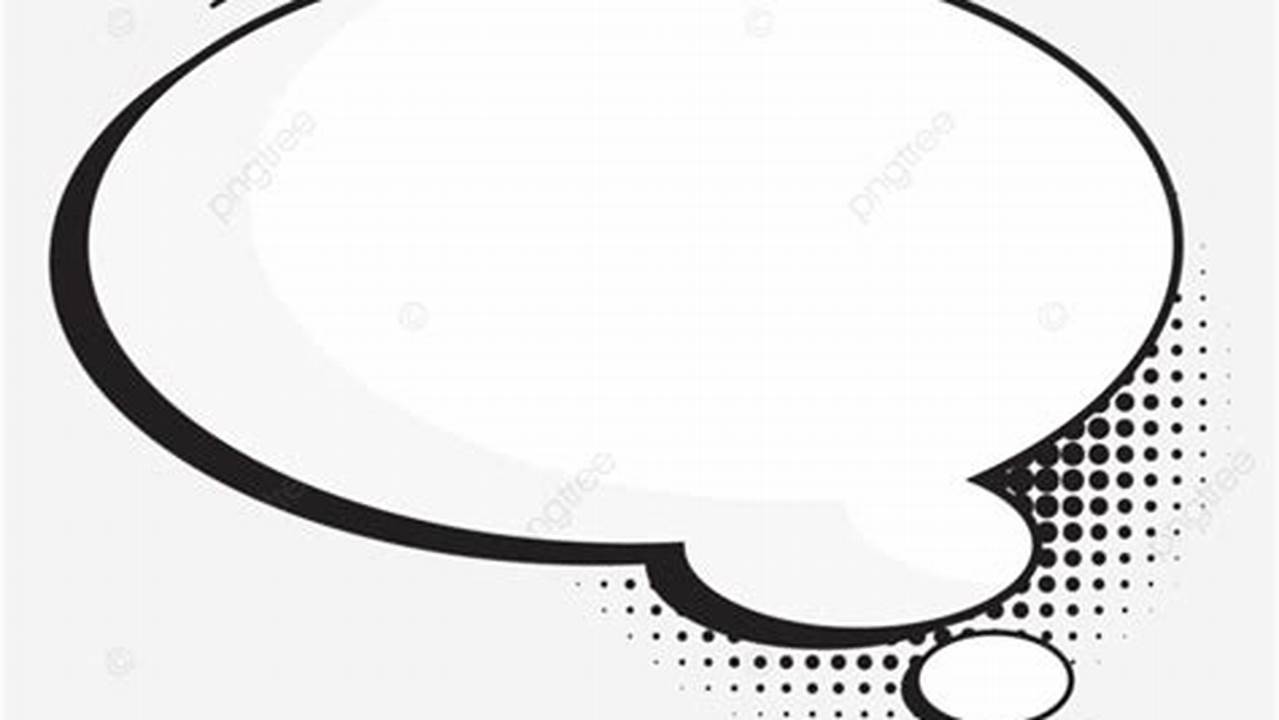 Round Speech Bubble For Comic Conversation., Images