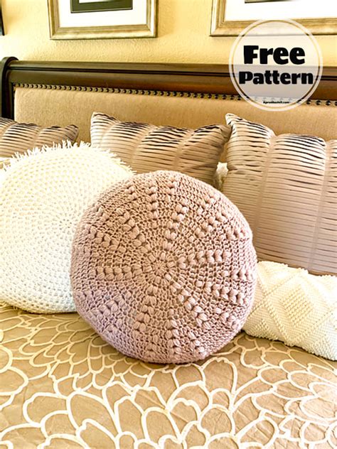Round Crochet Pillow Pattern Free