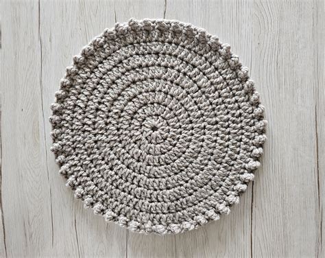 Round Crochet Placemats Free Pattern