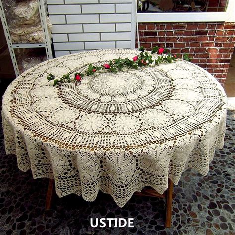Round Crochet Tablecloth