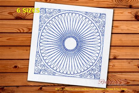 Round Design Redwork Design Jesse C. Mault