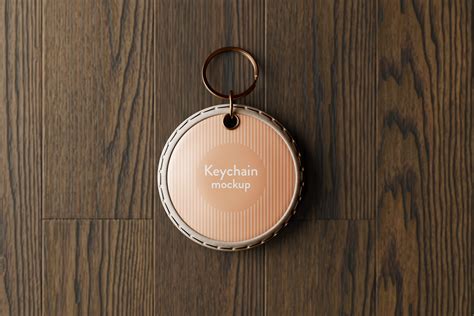 Download Round Keychain Background Commercial Use Free PSD Mockups