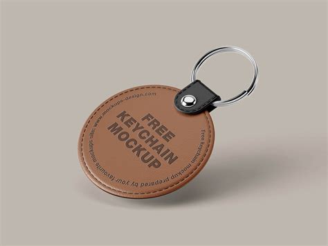 Download Round Keychain Background Files Free PSD Mockups