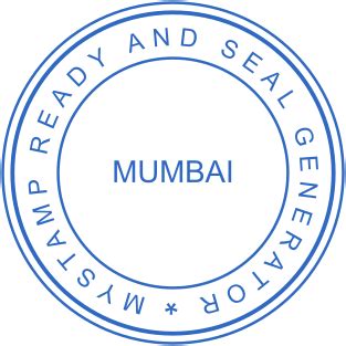 Round Rubber Stamp Template