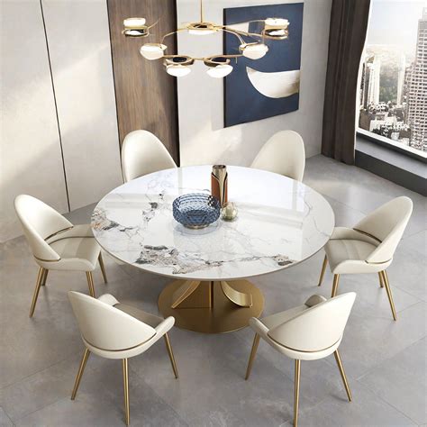 Round Stone Dining Table