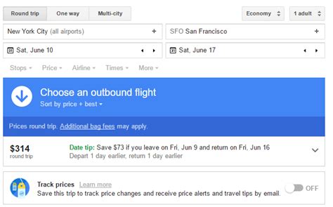 Round Trip Google Flights