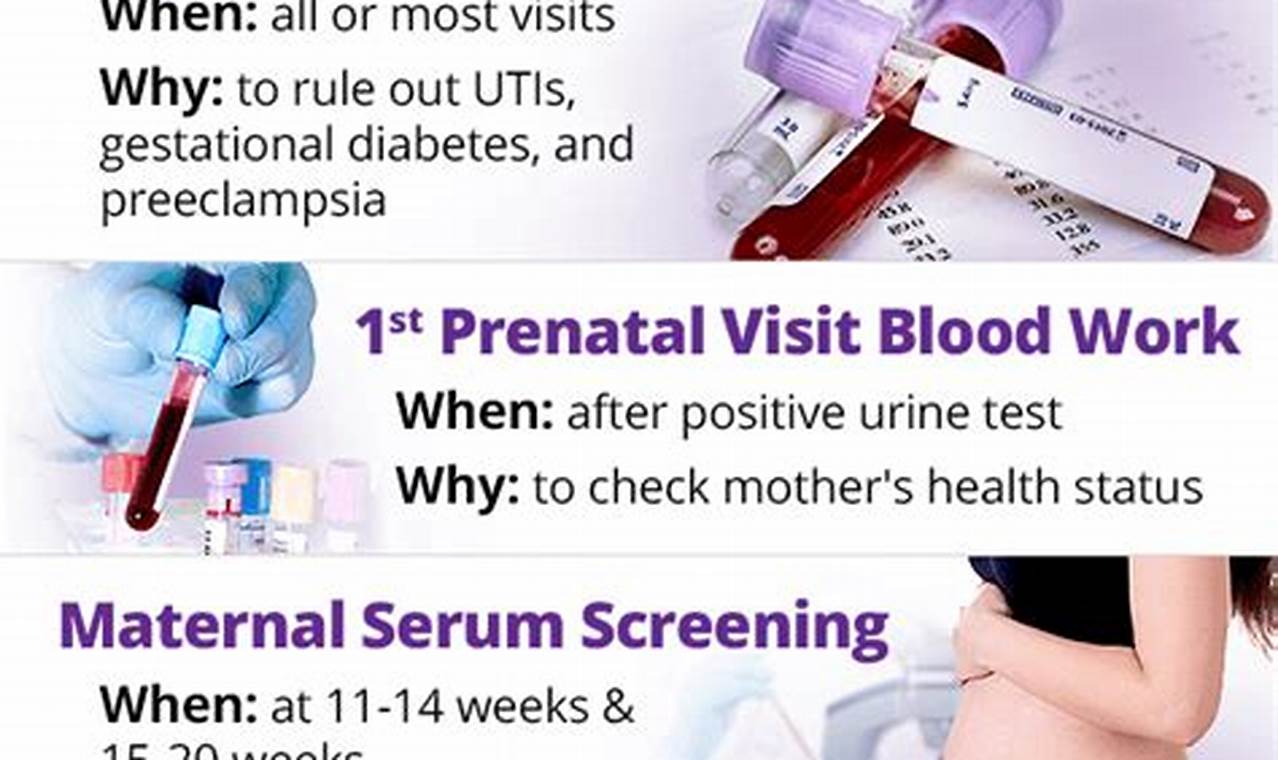 Routine blood tests prenatal care