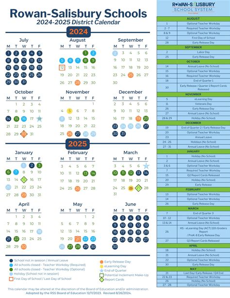 Rowan County Schools Calendar