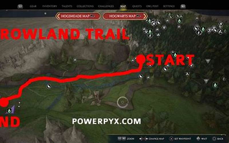 Use Rowland Map to Follow His Trail