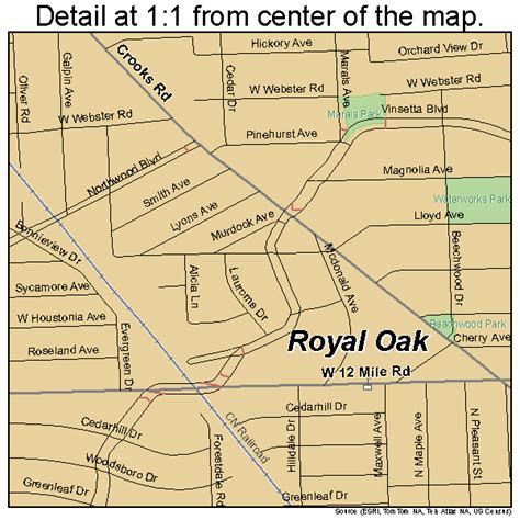 Royal Oak Michigan Map