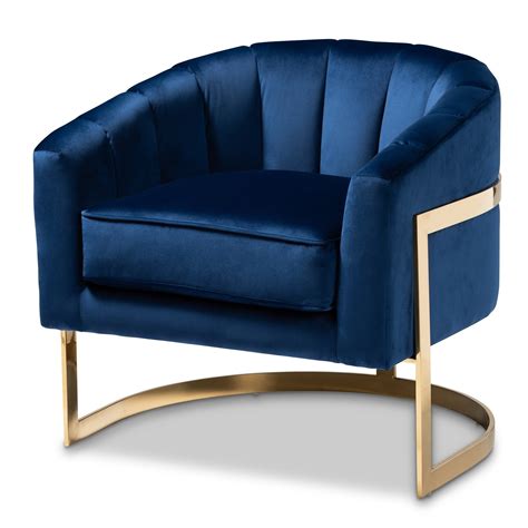 Royal Blue Velvet Chair