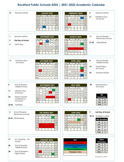 Rps 205 Academic Calendar