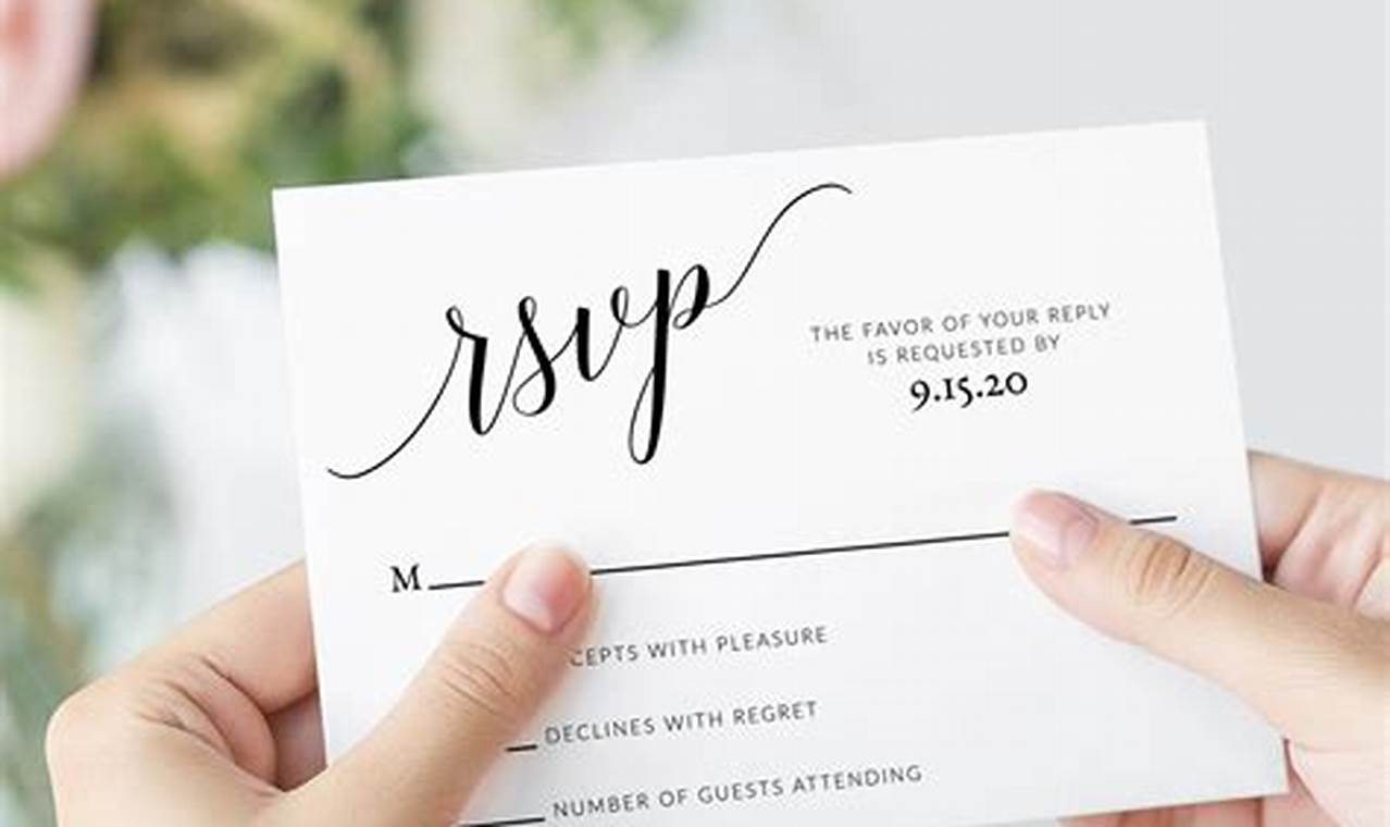 Unlock the Secrets of RSVP Card Templates: Your Guide to Event Planning Success