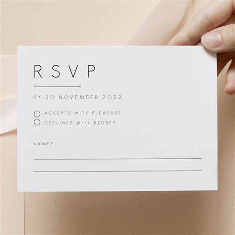 Rsvp Wedding Template