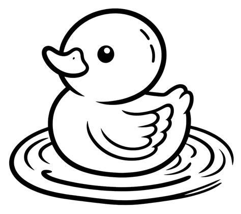 Rubber Duck Coloring Page