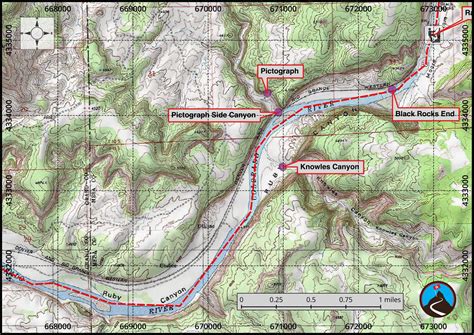 Ruby Horsethief River Map