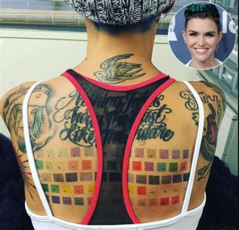 Ruby Rose Tattoos Neck Complete List Of Ruby Rose