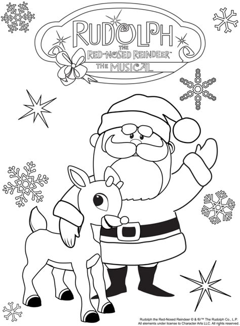 Rudolph Coloring Page