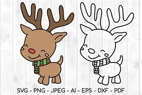 Unwrap Festive Joy with Rudolph Svg Free: Spruce Up Your Christmas Crafts with Festive Cheer!