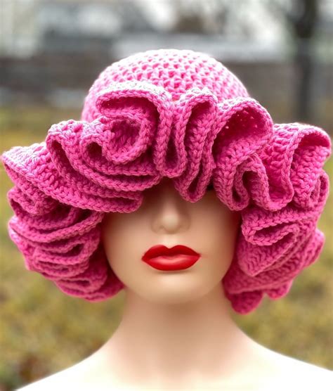 Ruffle Crochet Hat