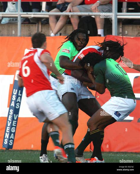 Rugby Players With False Dreadlocks