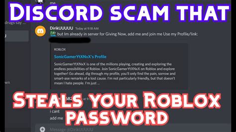 Ruining a Roblox Discord Scam - YouTube