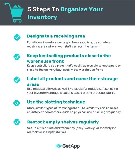 Rule 1: Designate a place to store each item and store by category