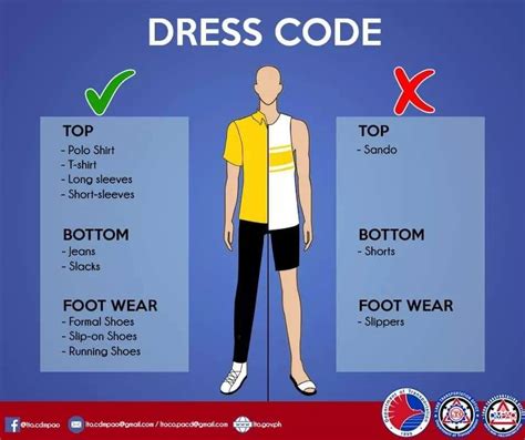 Rule 2: Respect the Dress Code