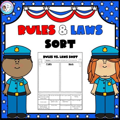 Rules And Laws Worksheets